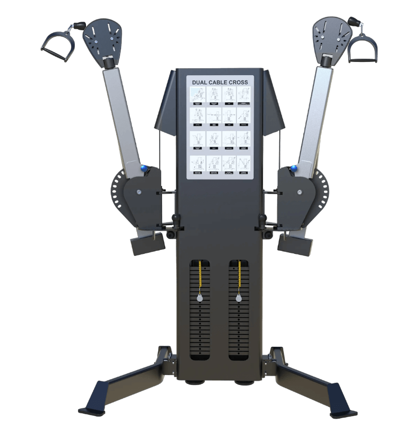 DHZ Fitness Dual Cable Cross Machine 41FD605 Workout