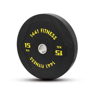 1441 Fitness Black Rubber Bumper Plates - 5 KG to 25 KG | Per Piece