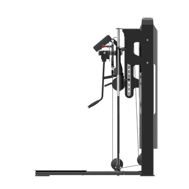 Black gym machine on a white background