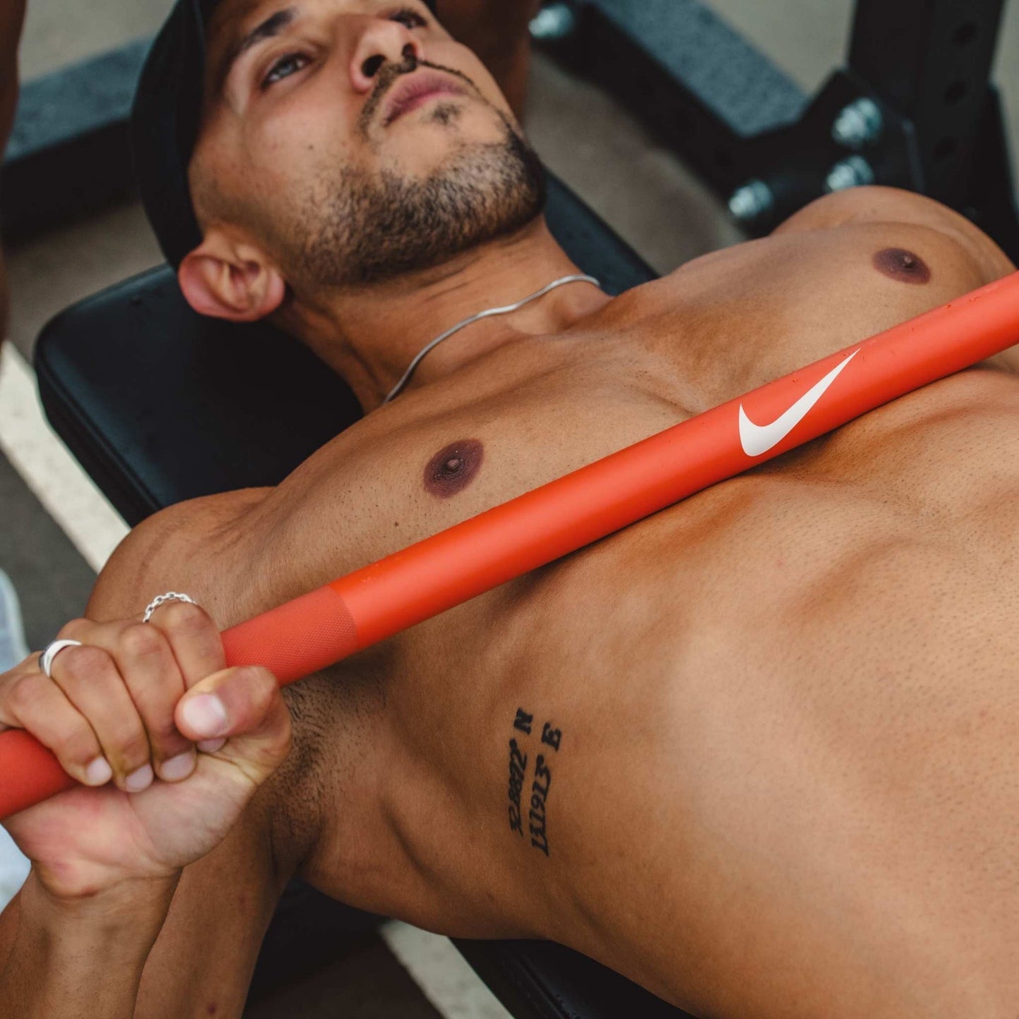 Nike Strength Shield Barbell - 20KG Orange Swoosh
