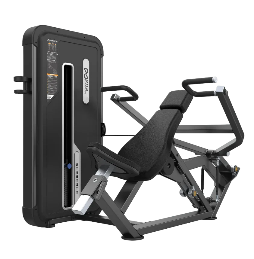 DHZ Fitness Shoulder Press - U3006 with black and gray design on a white background