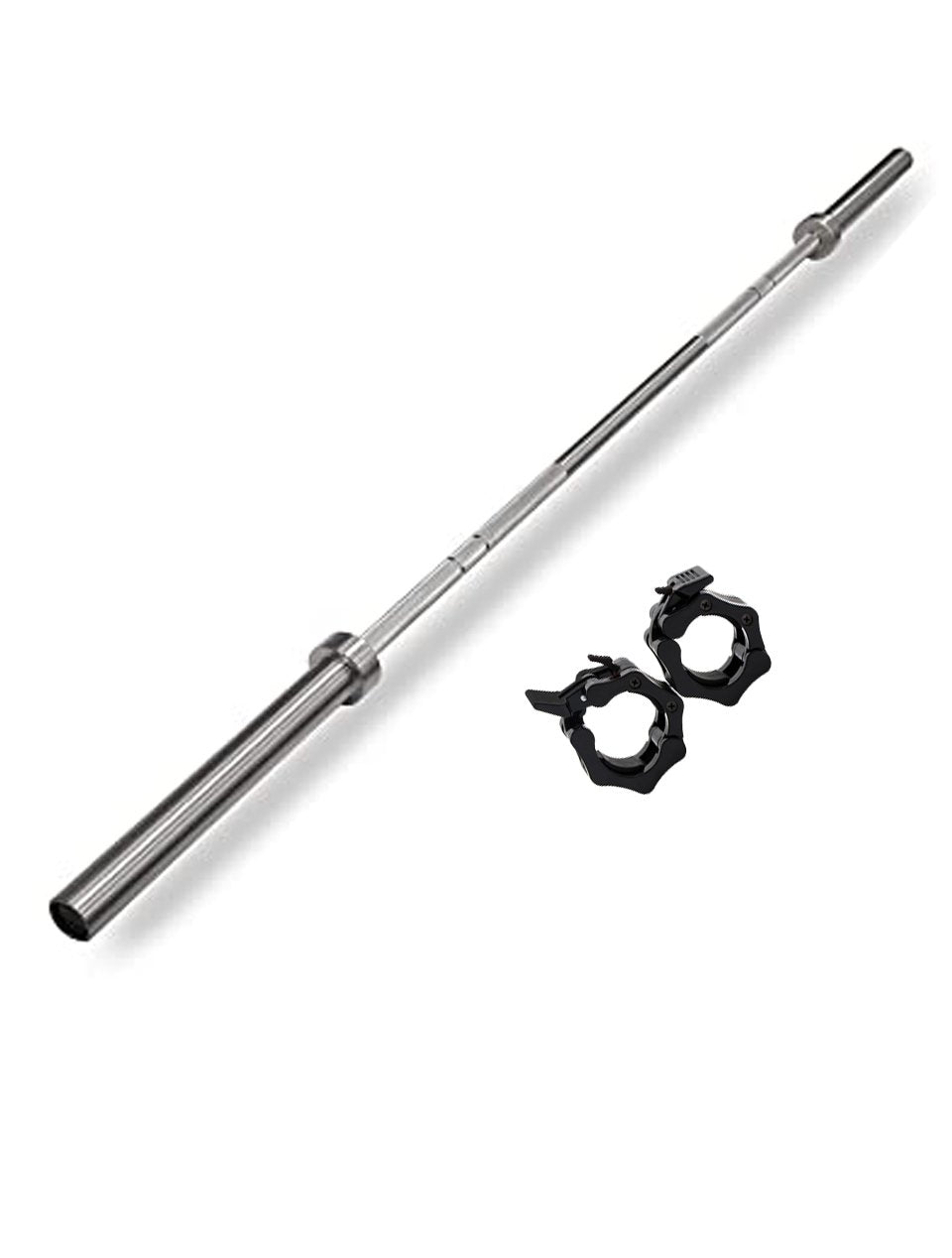 Apus Bumper Plate Set with 7 ft Olympic Bar - 120 KG