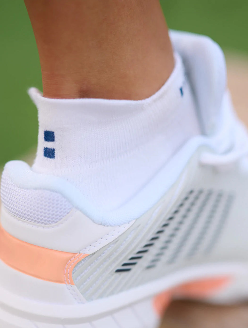 Nordicdots Women’s Club Tennis Socks White - Pack of 2