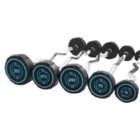 1441 Fitness Fixed Straight & Curl Barbell Weight Set - 10 kg to 30 kg With Rack