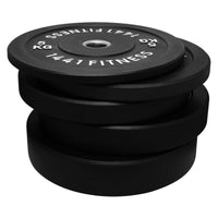 Black Bumper Plates with 7 Ft Olympic Bar - 80 Kg Set - Bundle Offer