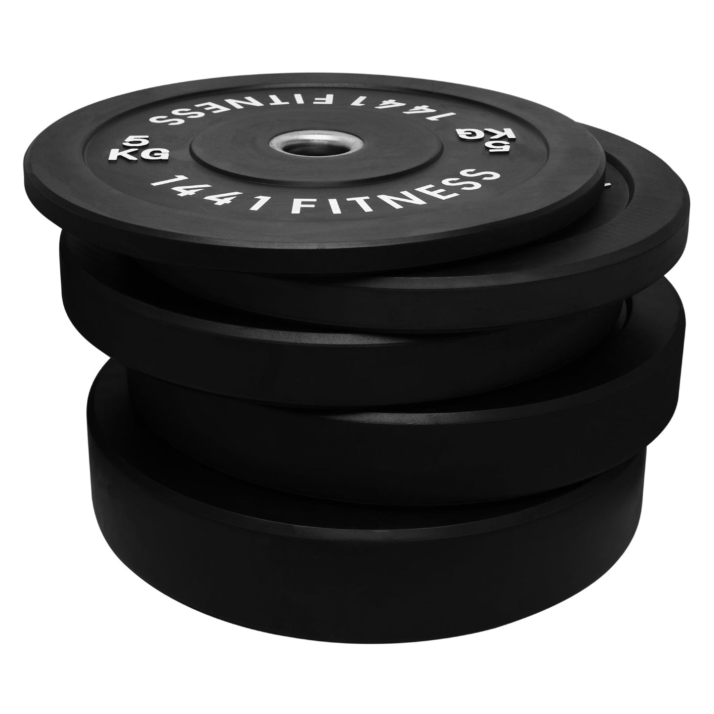 Black Bumper Plates with 7 Ft Olympic Bar - 80 Kg Set - Bundle Offer
