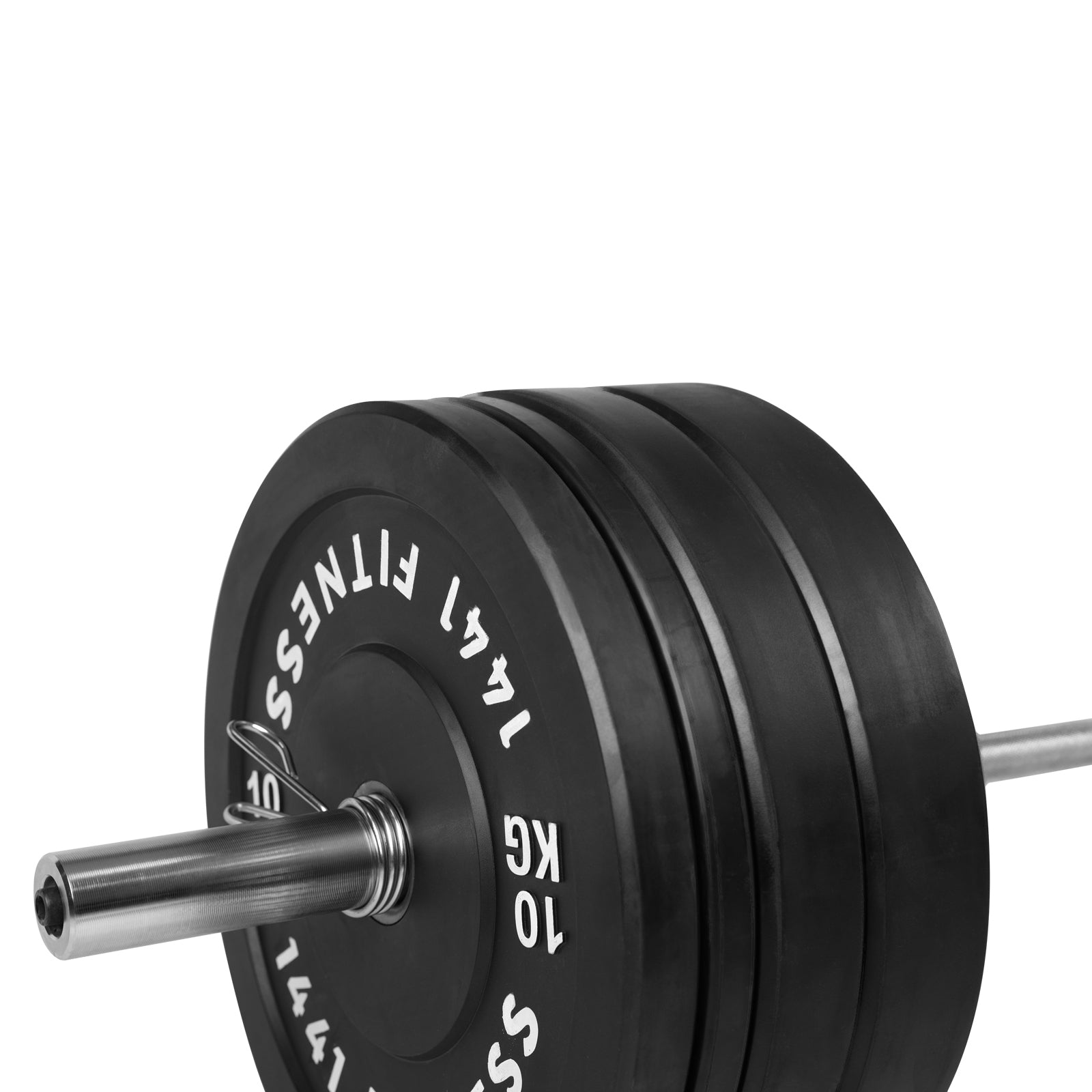 Black Bumper Plates with 7 Ft Olympic Bar - 80 Kg Set - Bundle Offer