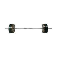7 Ft Olympic Bar With Camouflage Bumper Plates - 100 KG Set | 1441 Fitness