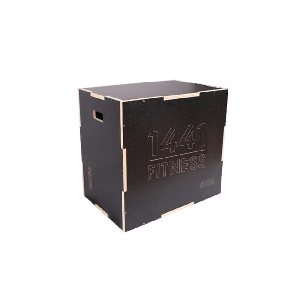 1441 Fitness 3 IN 1 Wooden Jump Box - Matt Black