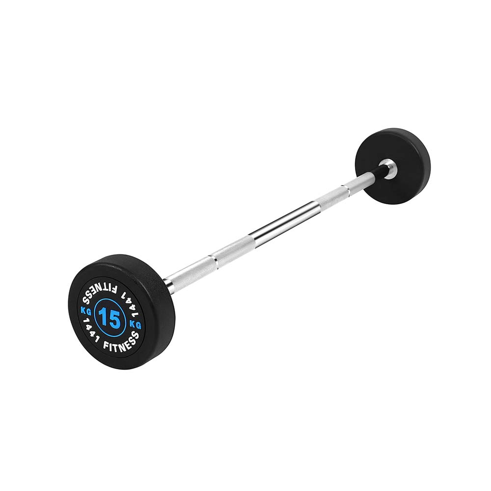 1441 Fitness Fixed Straight Barbell Weight Set - 10 kg to 30 kg