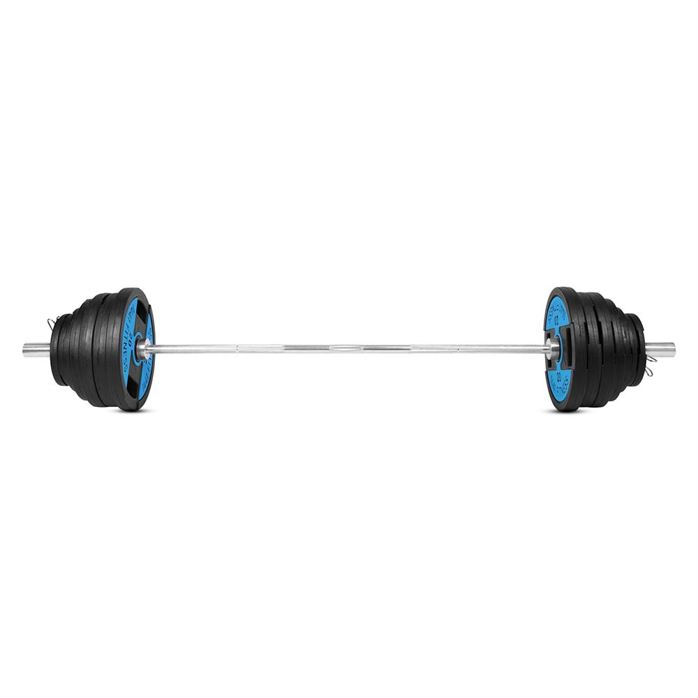  7 Ft Olympic Bar with Dual Grip Olympic Plate