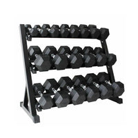 Hex Dumbbells Set - 2.5 Kg to 25 Kg Set with 3 Tier Rack - Bundle Offer