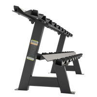 DHZ Fitness 2-Tier Dumbbell Rack for 10 Pairs - U3077