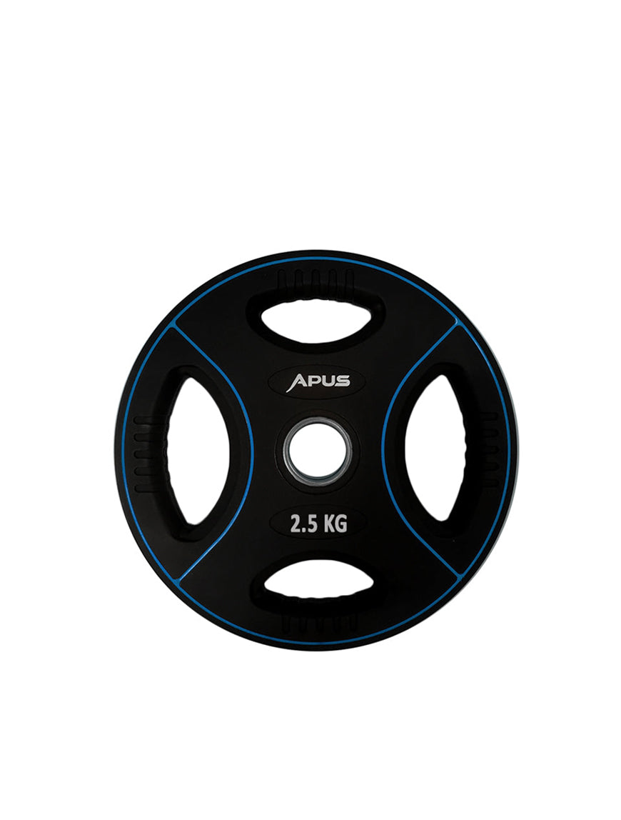 Black Bumper Plates with 7 Ft Olympic Bar - 100 Kg Set - Bundle Offer