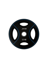 Black Bumper Plates with 7 Ft Olympic Bar - 100 Kg Set - Bundle Offer