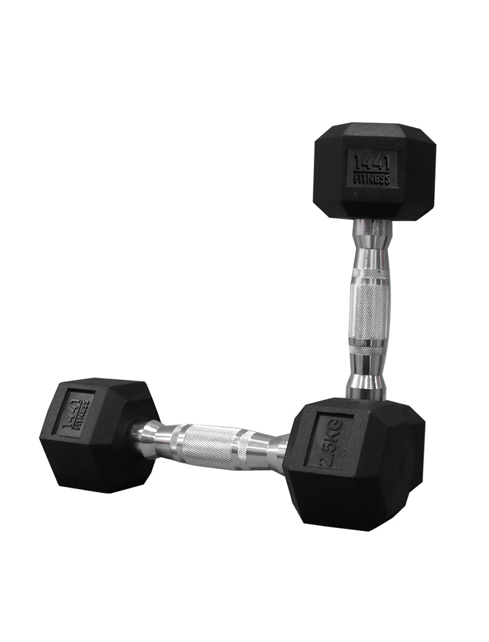 1441 Fitness Rubber Hex Dumbbells Set  2.5 - 50 kg ( 20 Pairs)- COMBO12 