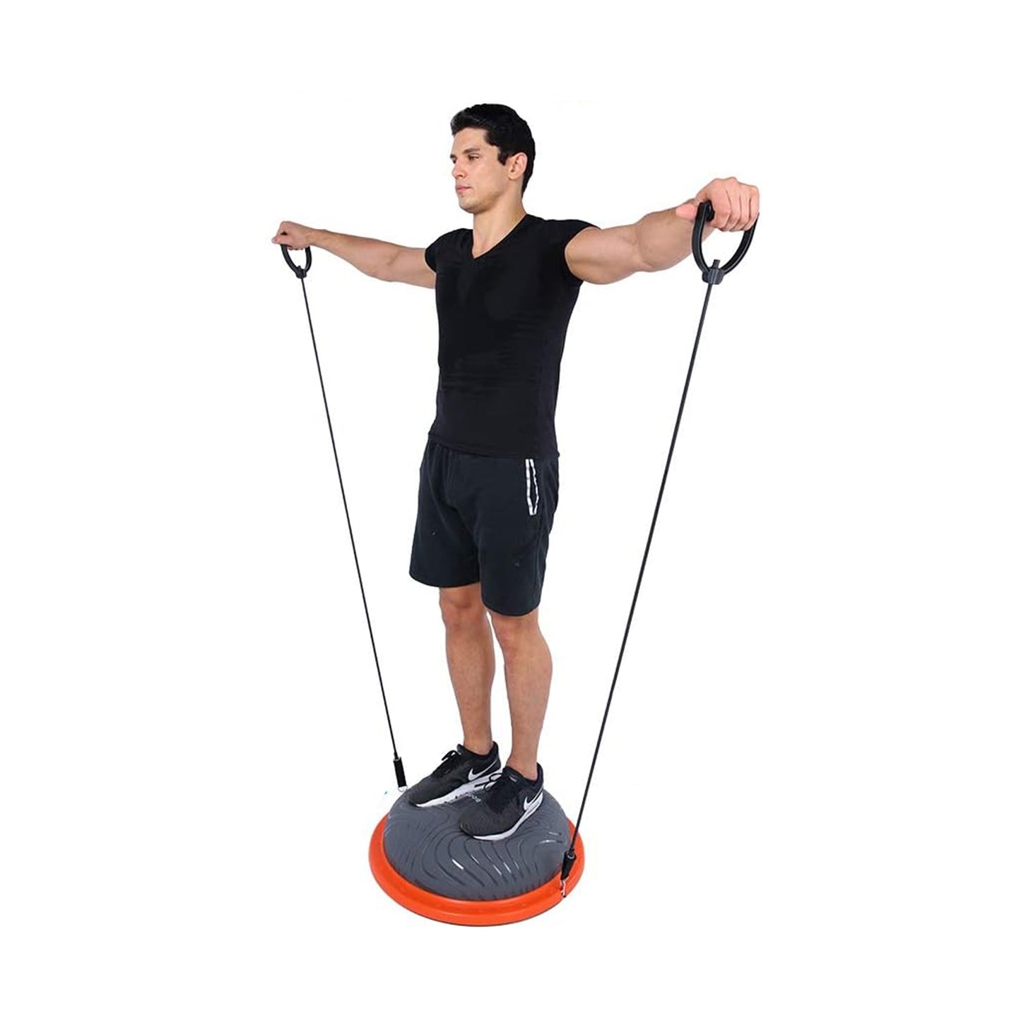 1441 Fitness Half Balance Ball with Resistance Handle