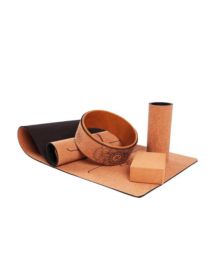 1441 Fitness Premium Cork Yoga Set