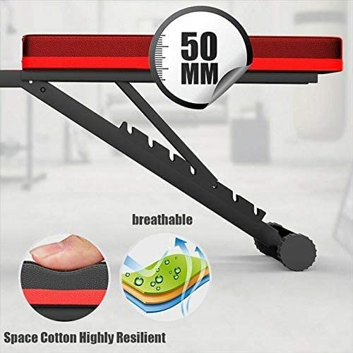 Multifunction Weight Bench, Incline Decline Foldable Weight Lifting Bench for Home