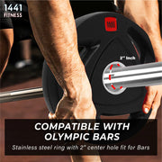 1441 Fitness Tri Grip Olympic Plates 2.5 Kg to 20 Kg