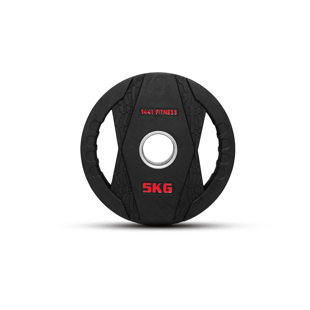 Dual Grip Plates with 7 Ft Olympic Bar - 120 Kg Set - Bundle Offer - 5KG