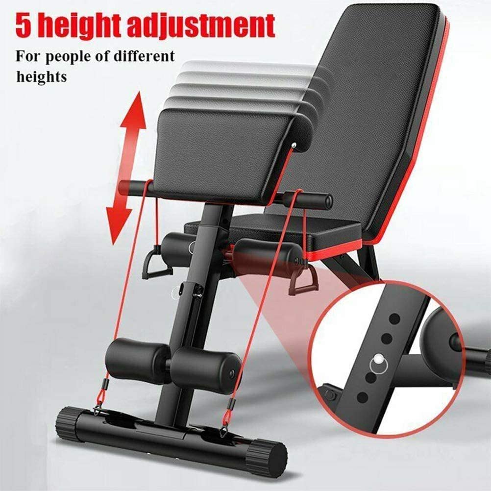 Multifunction Weight Bench, Incline Decline Foldable Weight Lifting Bench for Home