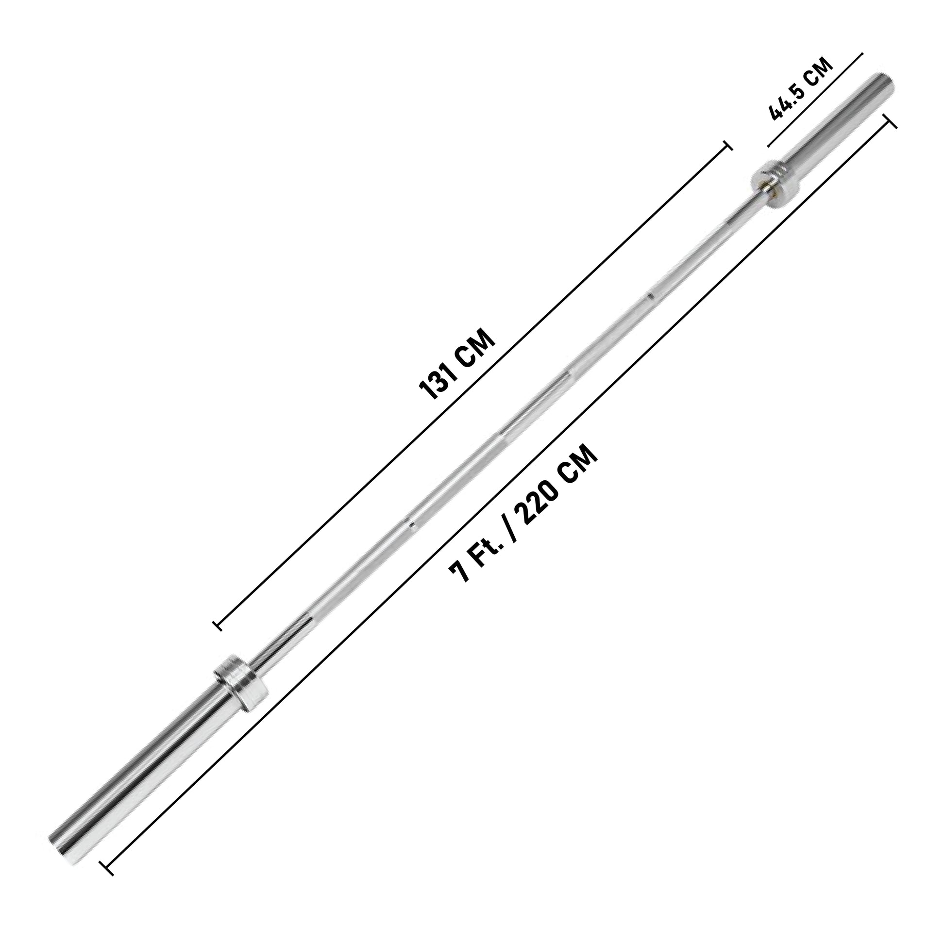 7 ft Olympic Barbell with Collars - 20 Kg