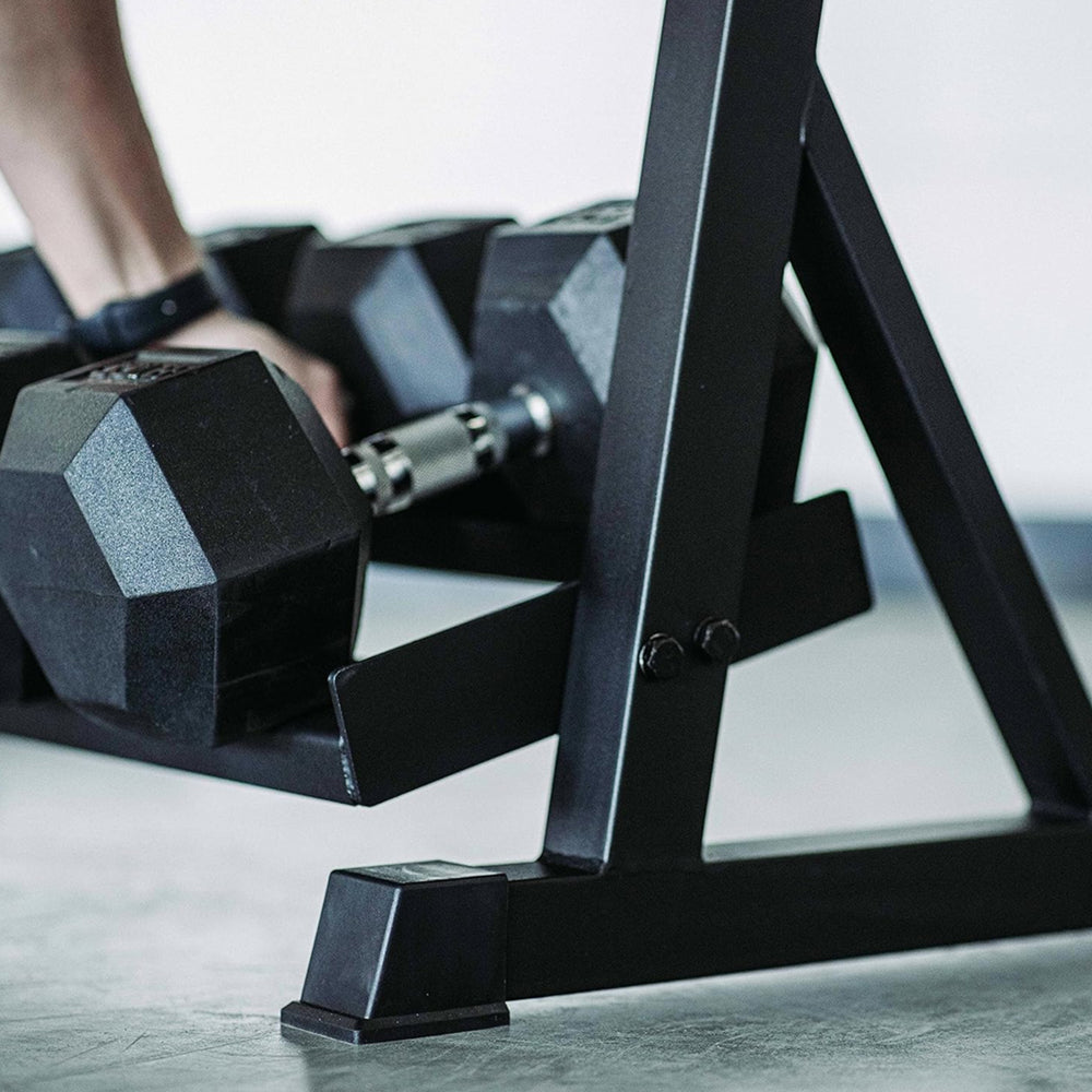 Hex Dumbbells Set - 2.5 Kg to 25 Kg Set with 3 Tier Rack - Bundle Offer