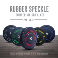 1441 Fitness Speckle Bumper Plates - 5 Kg to 25 KG