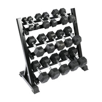 Hex Dumbbells with Rack for Home Gym