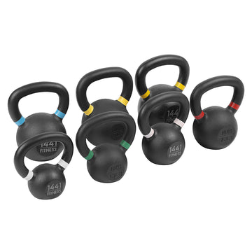 1441 Fitness Powder Coated Kettlebell Set - 4 Kg to 16 Kg
