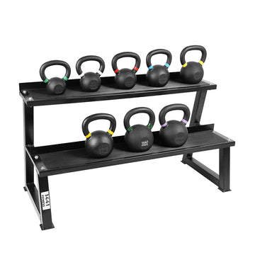 1441 Fitness Powder Coated Kettlebell Set with Rack - 6 Kg to 20 Kg