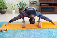 Bhoga Infinity Yoga Block Set of 4 - ( 2 large + 2 Small )