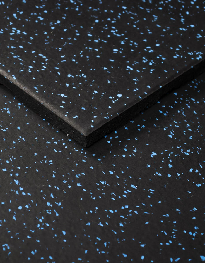 1441 Fitness Heavy Duty Gym Tile 20 mm Speckled Blue - 100 x 100 CM | Rubber Flooring