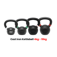 Powder Coated Kettlebell 4 Kg to 10 Kg - Bundle Offer