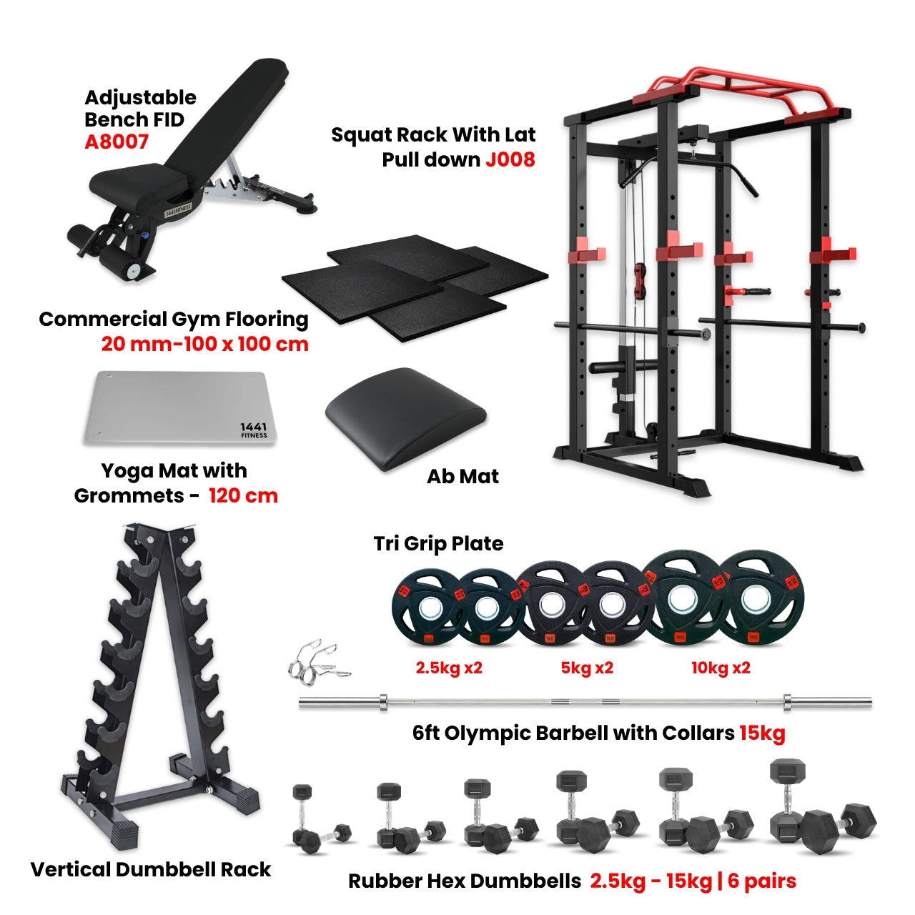 J009 Multi Function Smith Machine Home Gym Bundle Offer  - PRO1