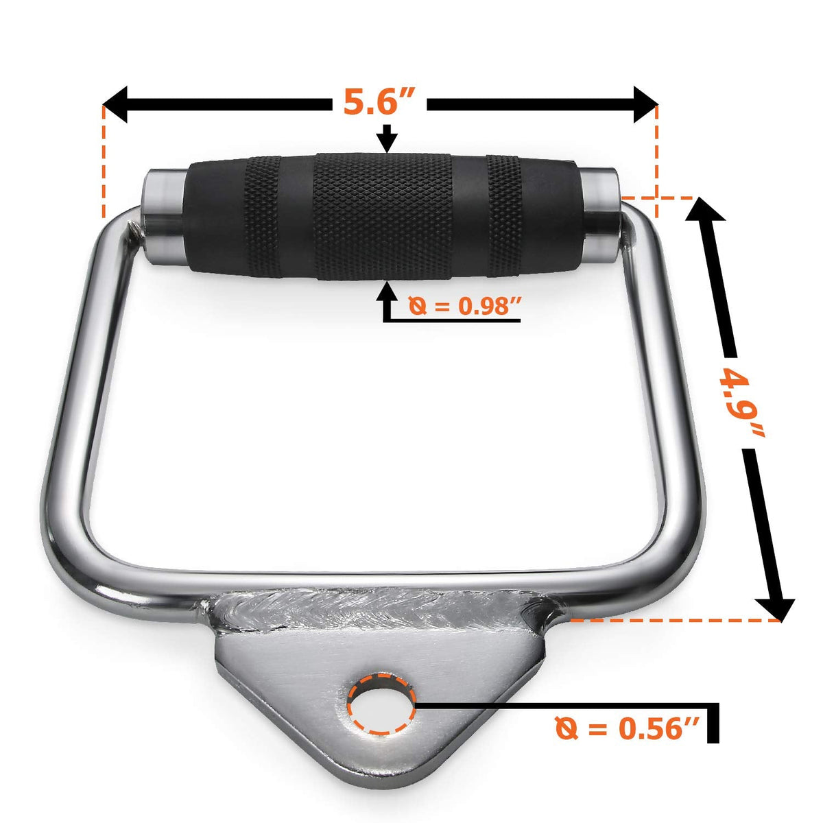 Triangular Cable D Handle D-Handle Cable Attachment-1441 Fitness
