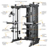 DHZ Fitness Functional Trainer with Smith Machine - E6247