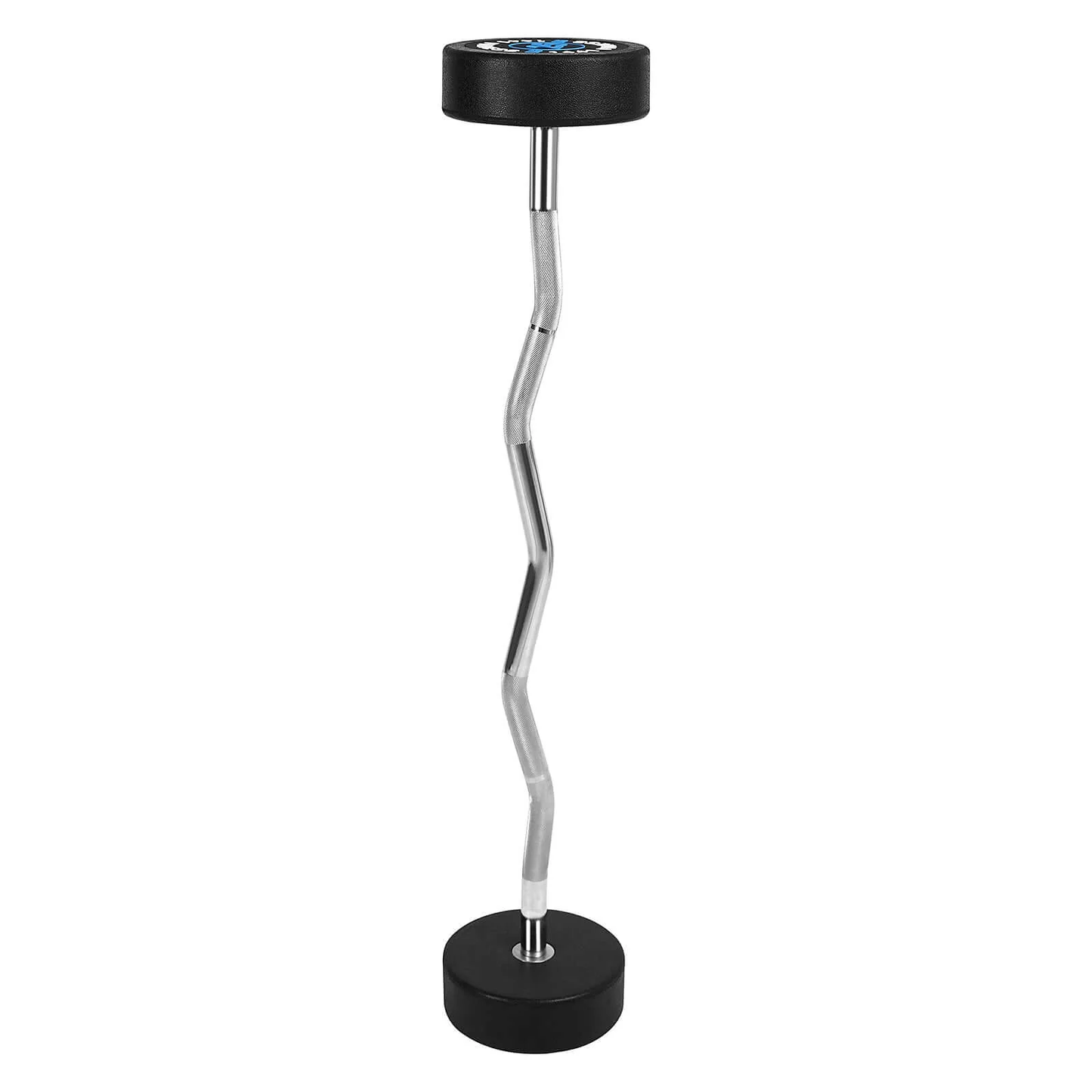 Fixed Weight Curl PU Barbell Set with Rack - 10 Kg to 50 Kg - Bundle Offer