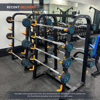 Fixed Straight & Curl PU Barbell Set with Rack - 10 kg to 30 kg - Bundle Offer
