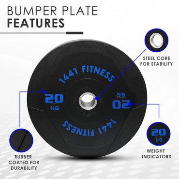 1441 Fitness PU Bumper plate - 5 Kg to 25 Kg