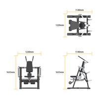 Insight Abdominals Crunch - SH025 with dimensions labeled on a white background