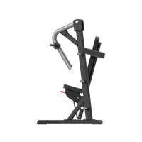 Black and silver gym machine on a white background