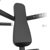 Black weightlifting barbell with weight plates on a white background