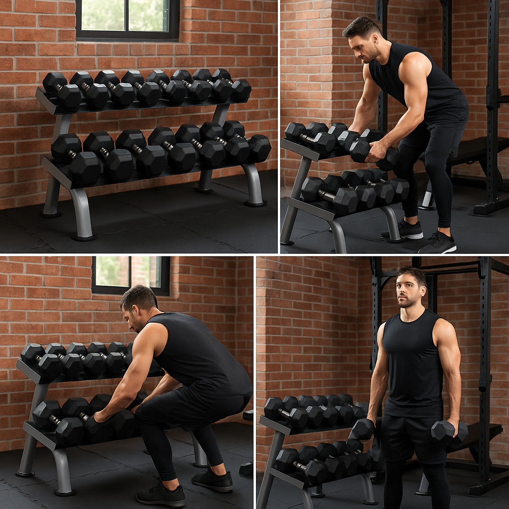 Insight Fitness 2 Tier Dumbbell Rack - DR012