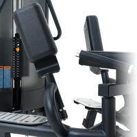 Close-up of Insight Fitness Abduction/Adduction - BE8020 with arm pads on a white background