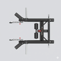 Insight Fitness Deadlift/Lunge - SH028 with adjustable components on a white background