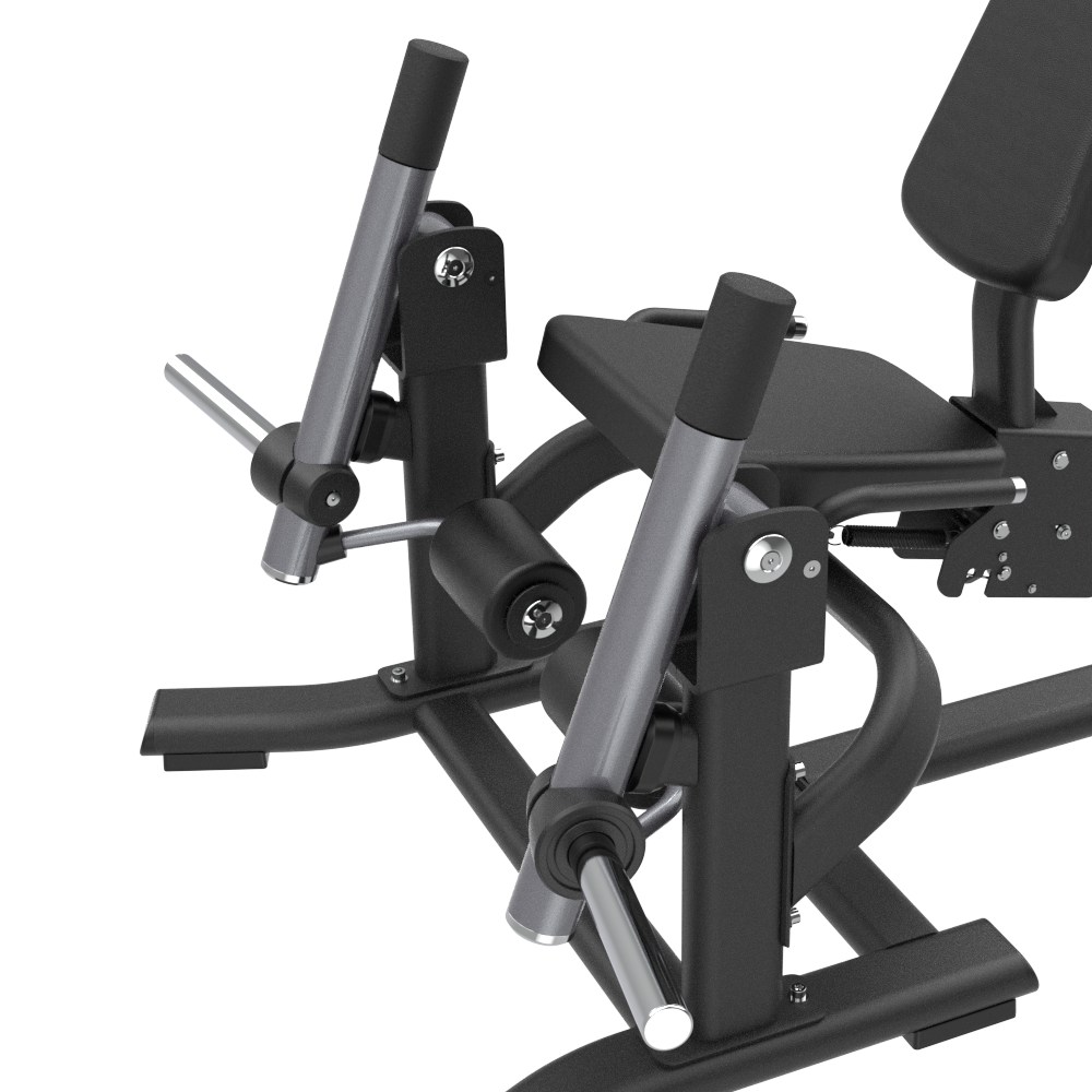 Close-up of a Insight Fitness Leg Extension - SH017  machine on a white background
