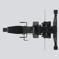 Insight Fitness Leg Press - SH008 Mechanical device with various components on a white background
