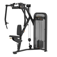 Insight Fitness Pectoral Fly & Rear Deltoid - BE8003 with black frame and gray console on a white background